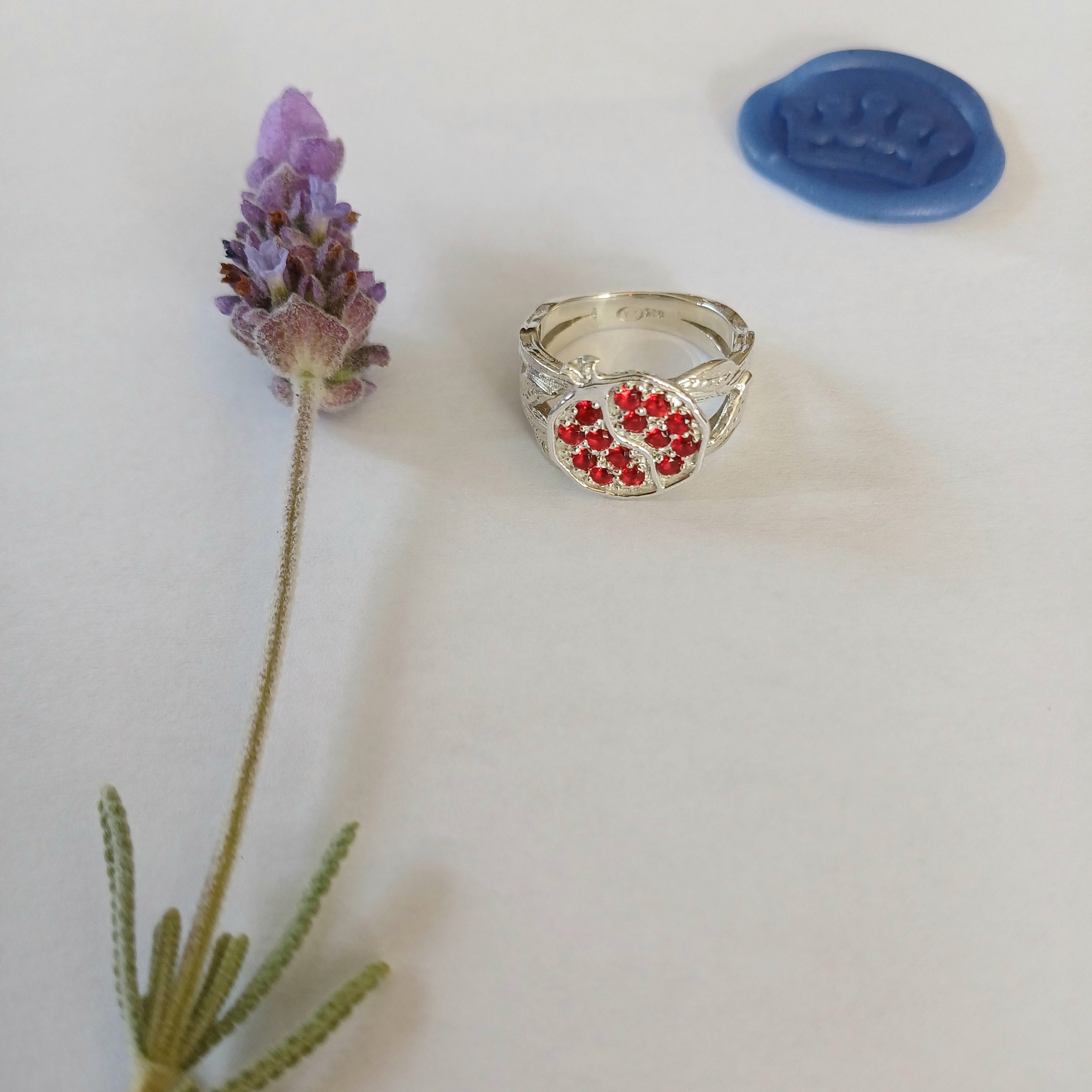 Pomegranate Ring - Elloise Jewelry