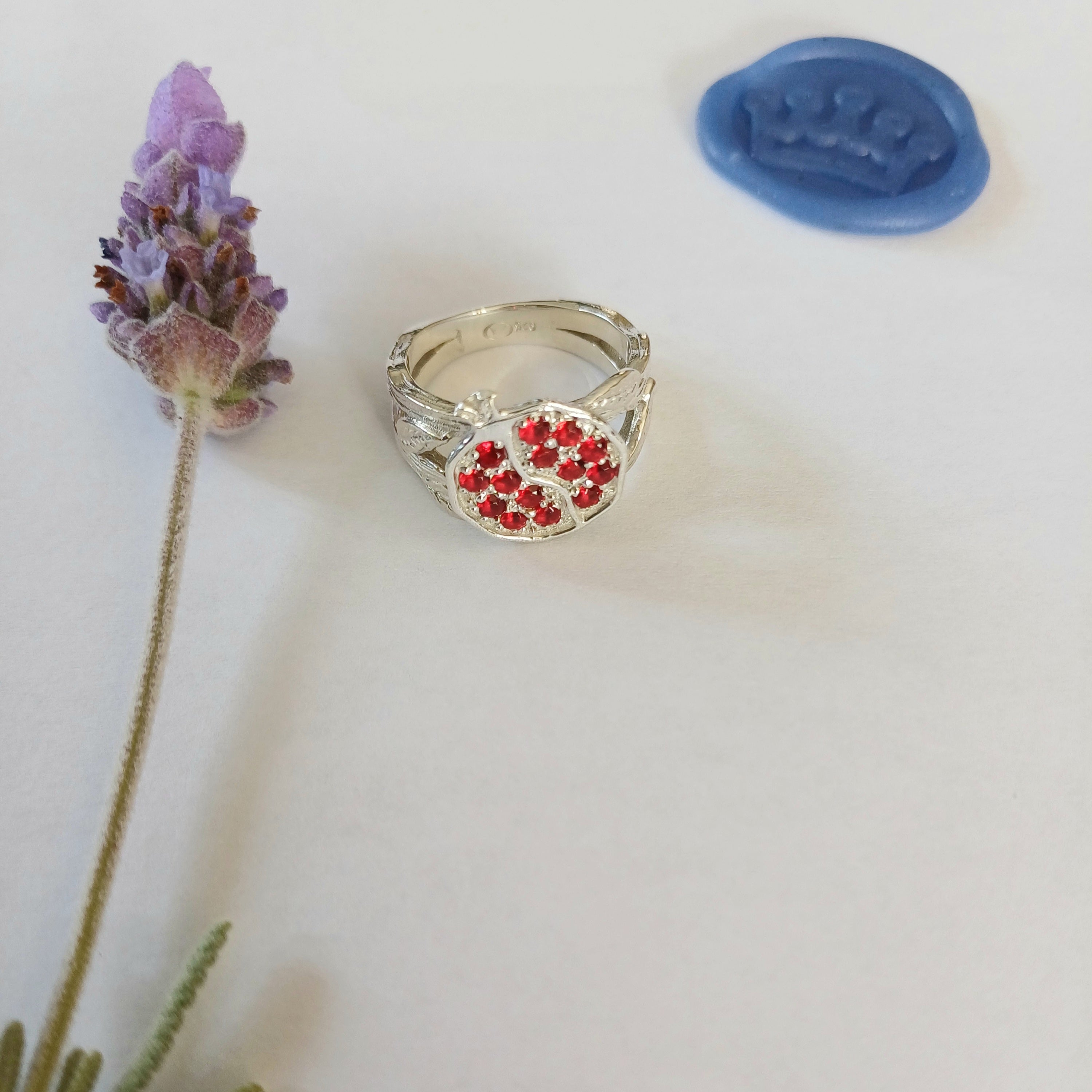 Pomegranate Ring - Elloise Jewelry