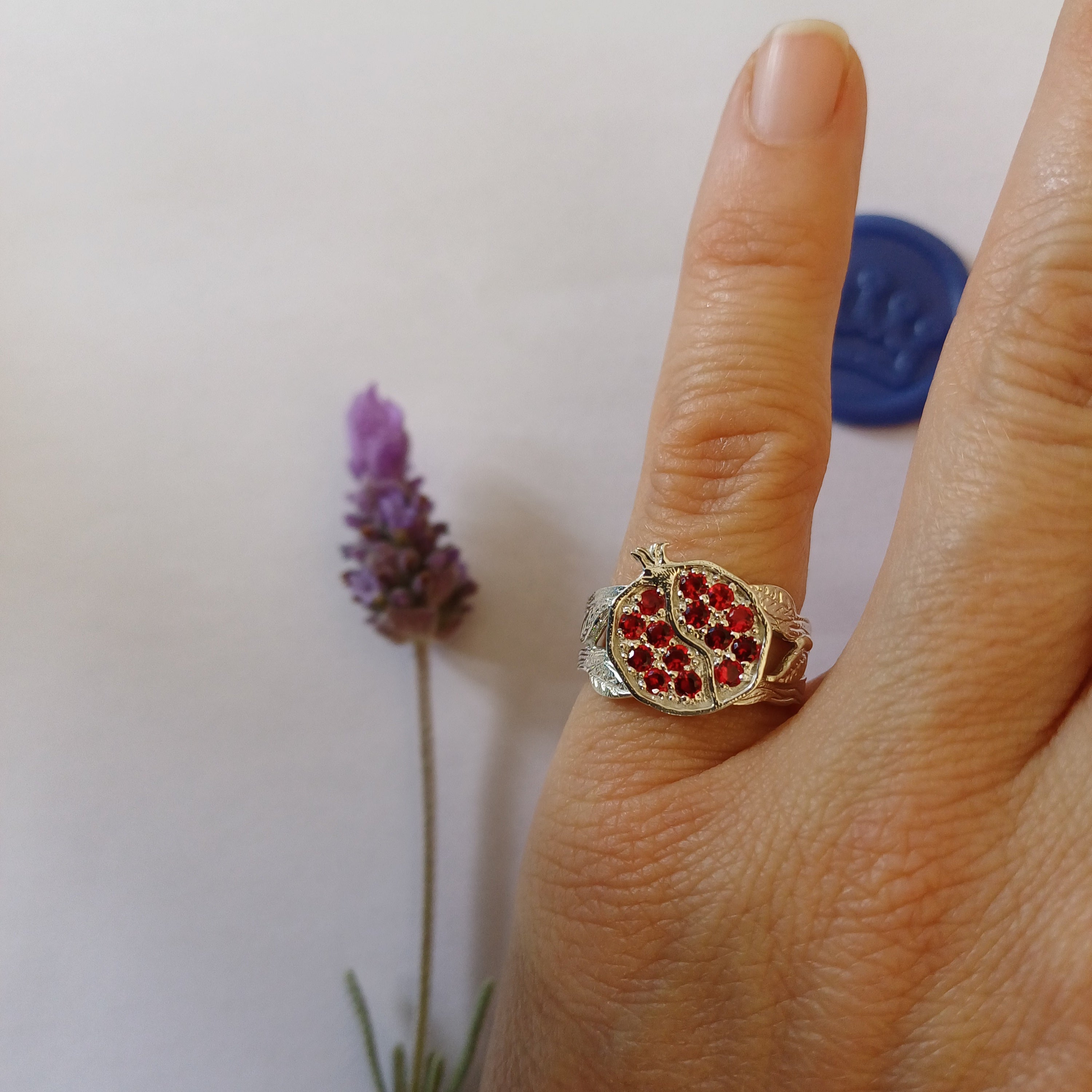 Pomegranate Ring - Elloise Jewelry
