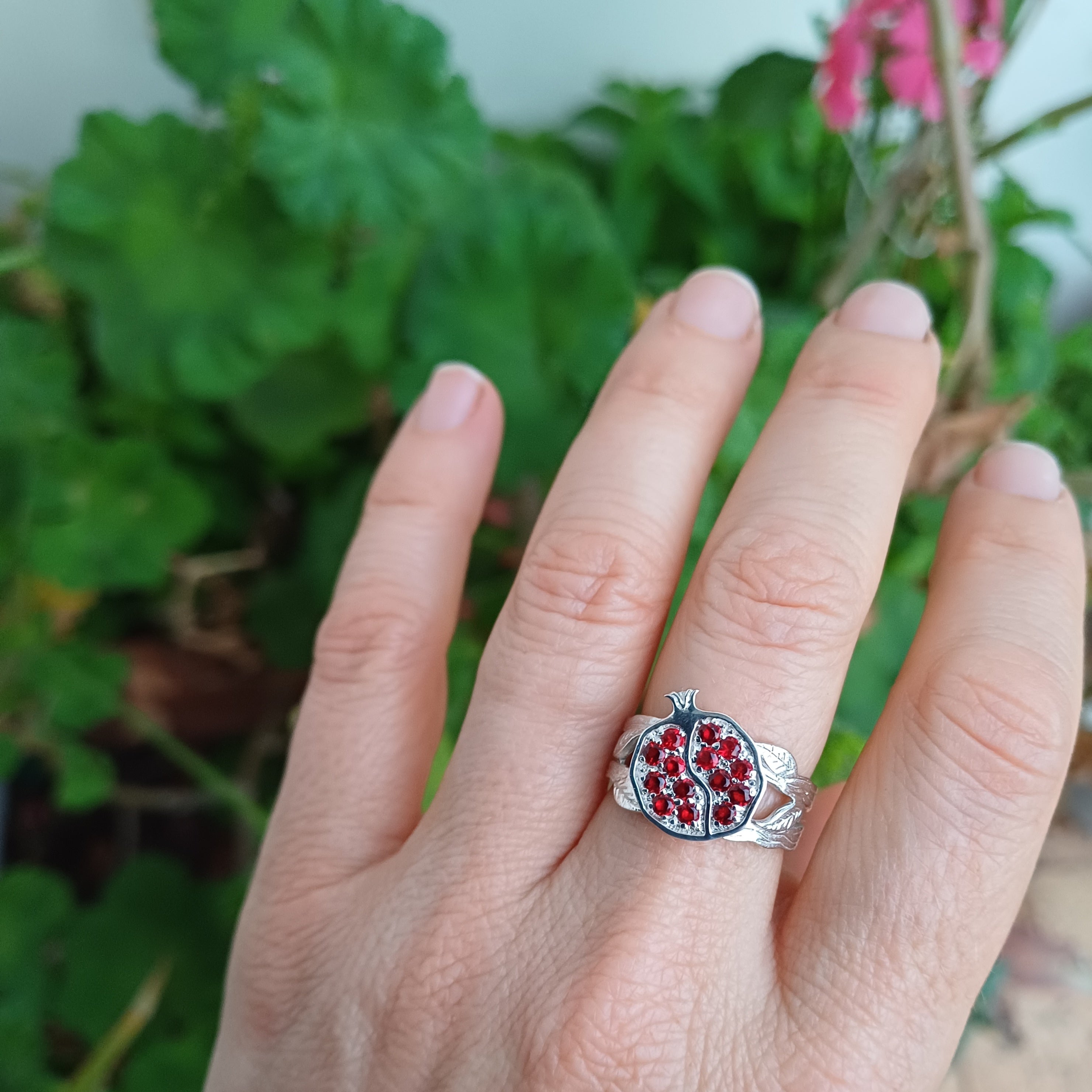 Pomegranate Ring - Elloise Jewelry