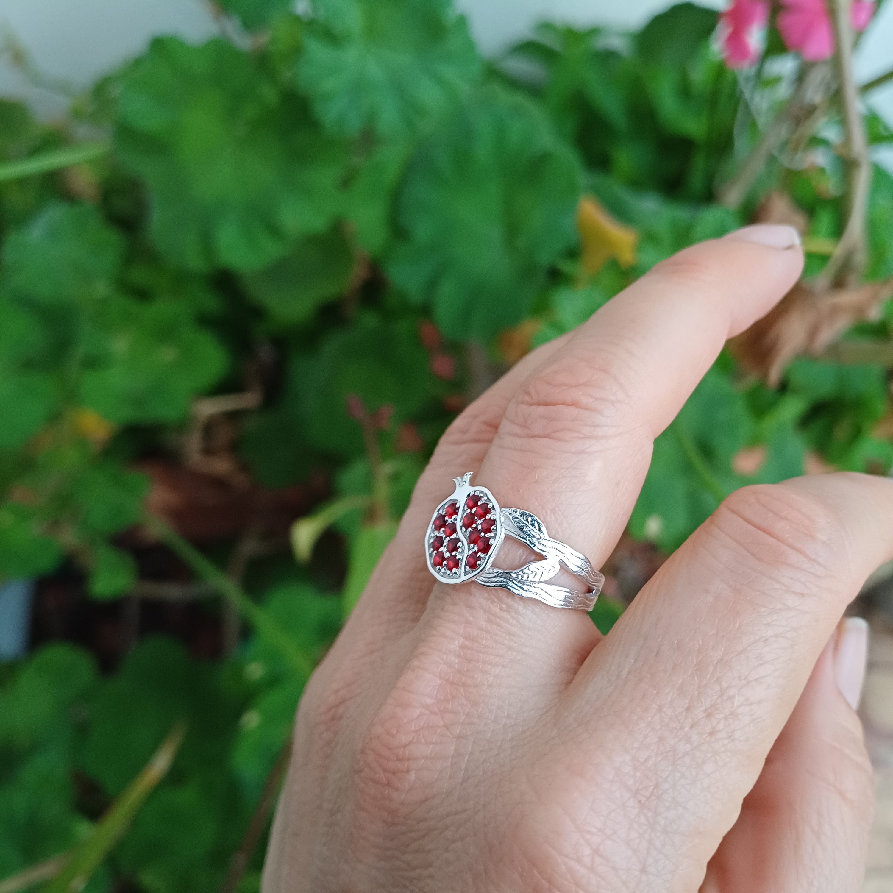Pomegranate Ring - Elloise Jewelry