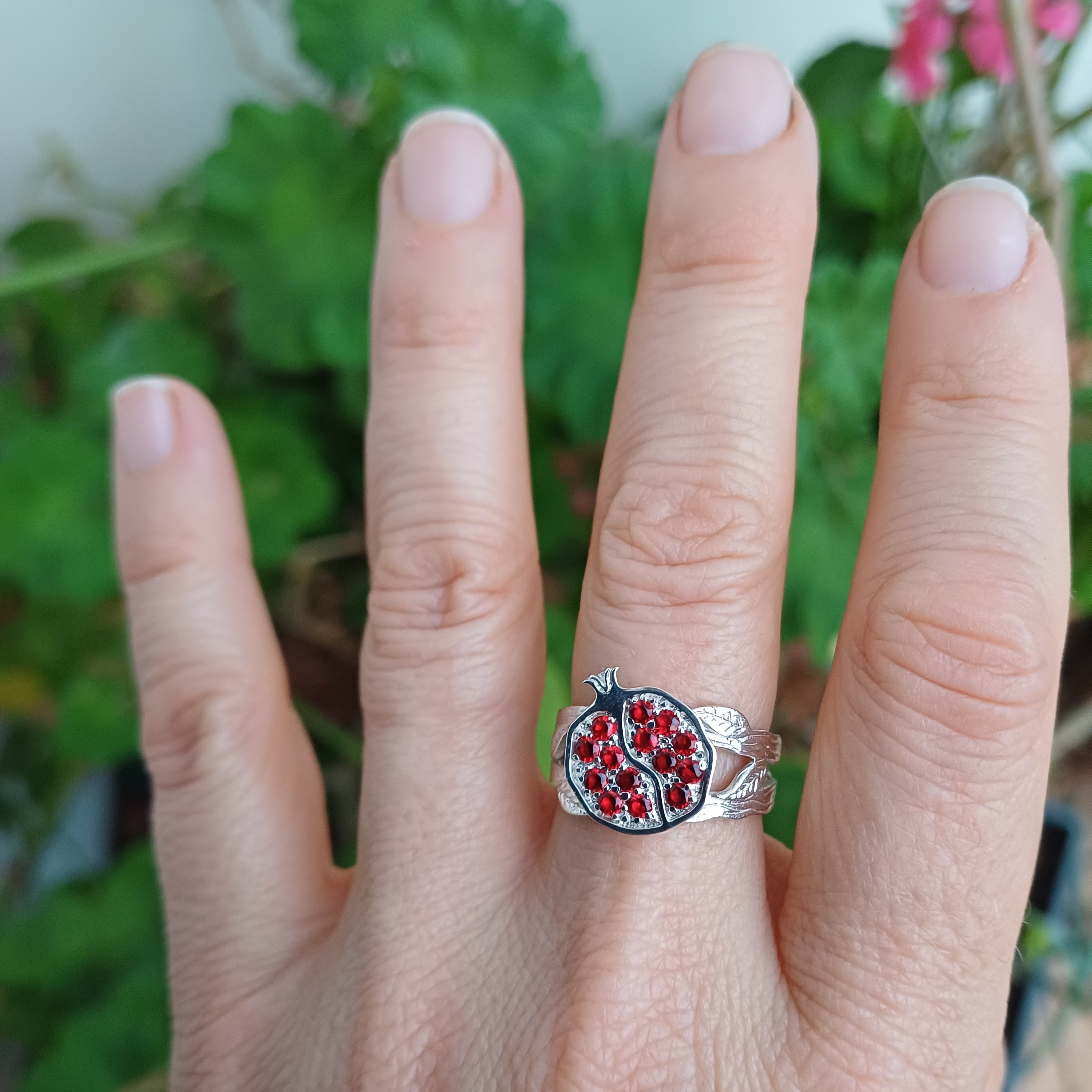 Pomegranate Ring - Elloise Jewelry
