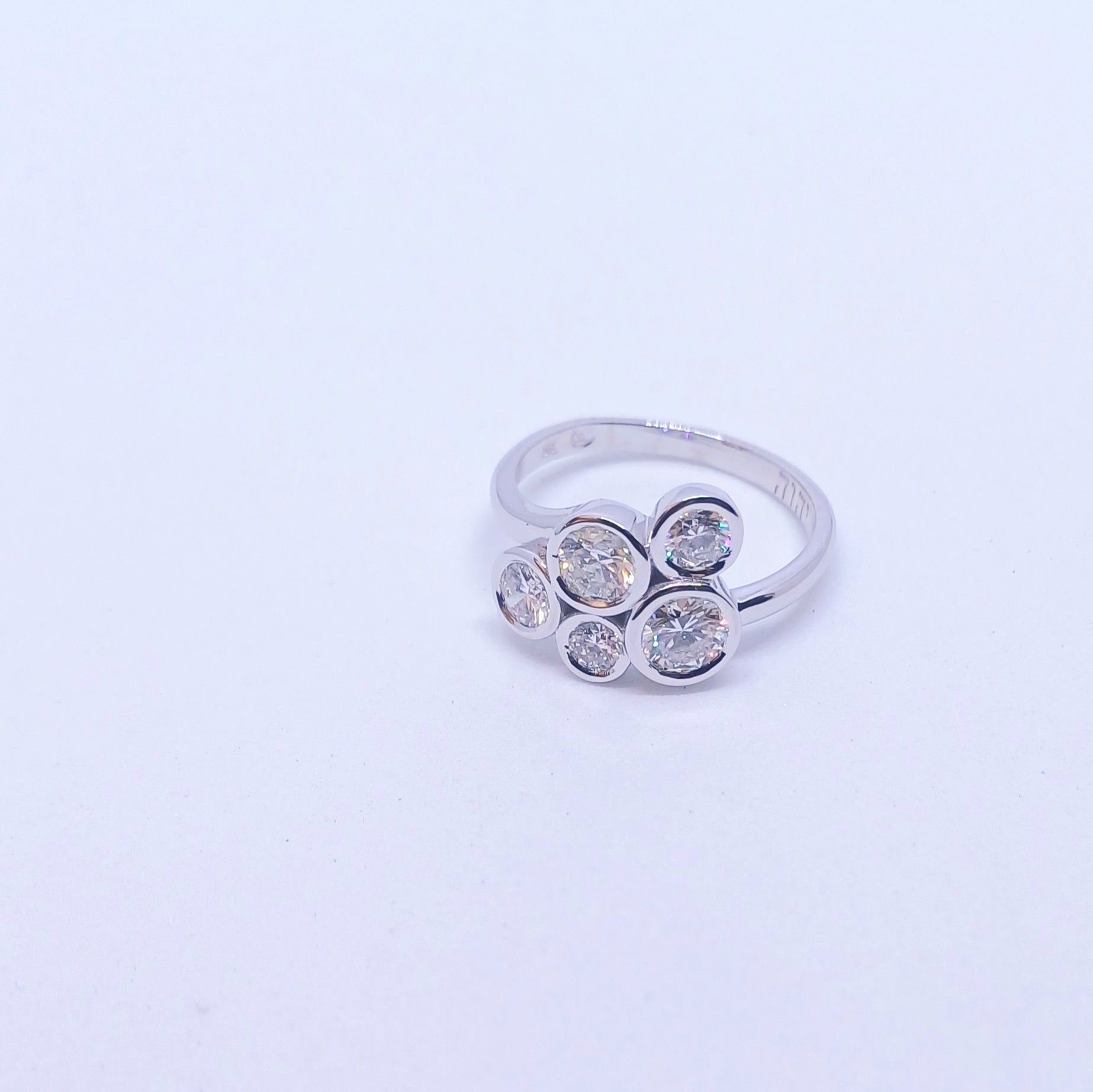 Gold Cluster Ring – Custom Made to Order