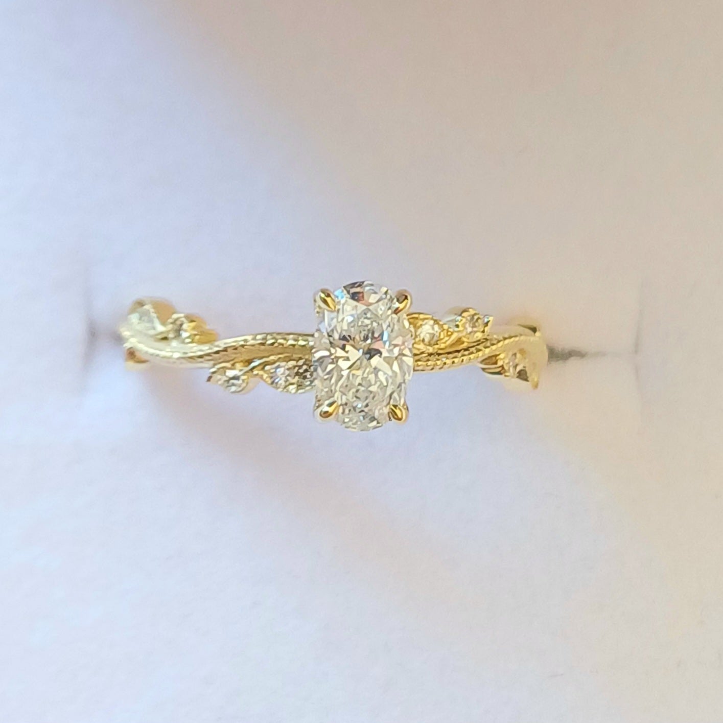 Custom 18ct Gold Wedding and Engagement Ring Set – Diamonds, Sapphires, and Scripture-Inspired Design - Elloise Jewelry