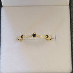 Custom 18ct Gold Wedding and Engagement Ring Set – Diamonds, Sapphires, and Scripture-Inspired Design - Elloise Jewelry