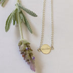 Delicate Disc Bracelet - Choose Your Meaningful Engraving - Elloise Jewelry