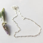 Sterling Silver Paperclip Chain Bracelet & Necklace (2.1cm Wide)