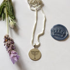 Custom Engraved Sterling Silver Disc Pendant - Elloise Jewelry