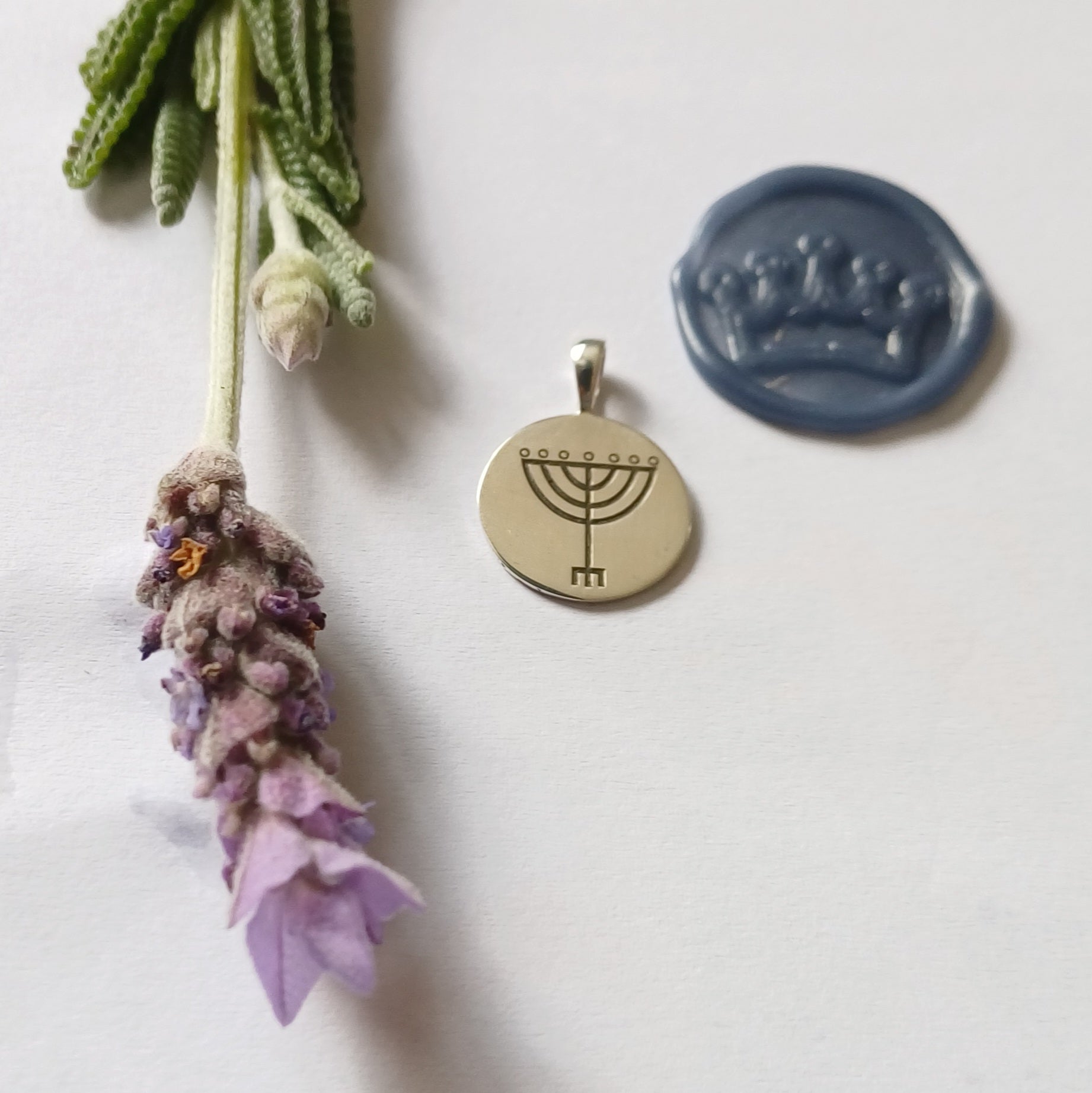 Custom Engraved Sterling Silver Disc Pendant