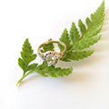Two-Tone Halo Diamond Ring - Elloise Jewelry