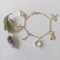 Sterling Silver Faith Bracelet with Scriptural Pendants - Elloise Jewelry