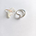 Curved Band Solitaire Ring - Elloise Jewelry