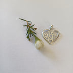 Ani ledodi vedodi li in a heart pendant (2cm) - Elloise Jewelry