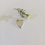 Ani ledodi vedodi li in a heart pendant (2cm) - Elloise Jewelry