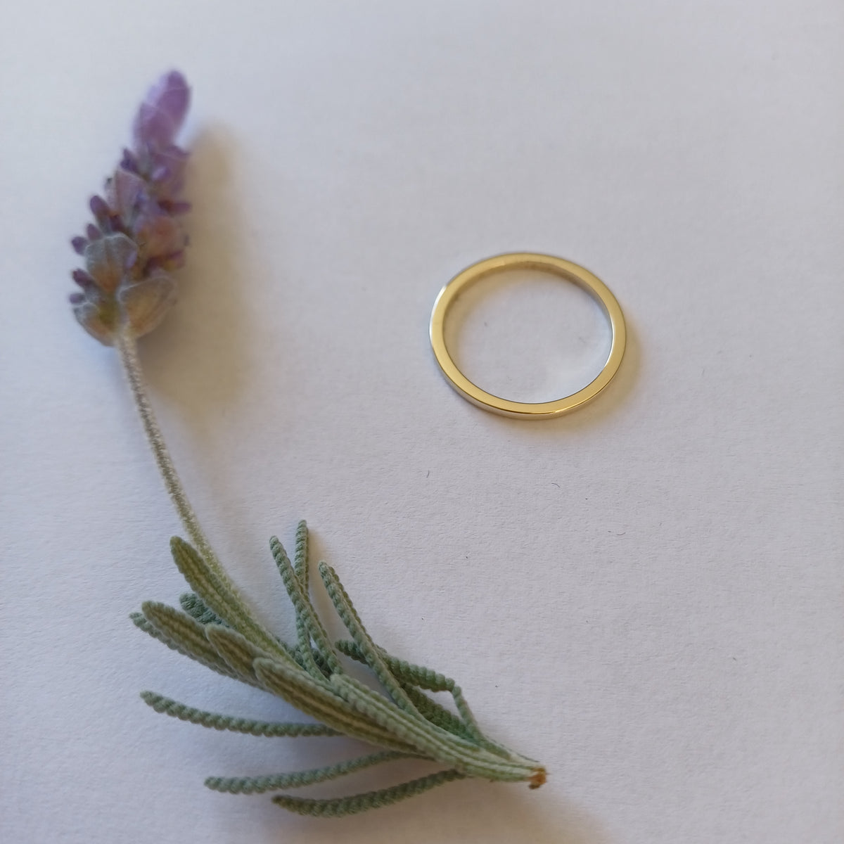 1.5mm 9ct Gold Band Ring – Minimalist Stacking Ring in Solid Yellow Gold - Elloise Jewelry