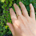 1.5mm 9ct Gold Band Ring – Minimalist Stacking Ring in Solid Yellow Gold - Elloise Jewelry