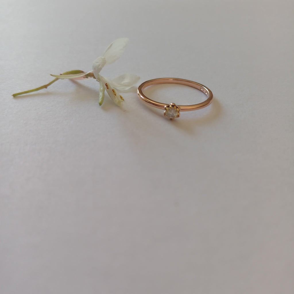 Dainty 1.5mm Wide Protea Ring - Elloise Jewelry