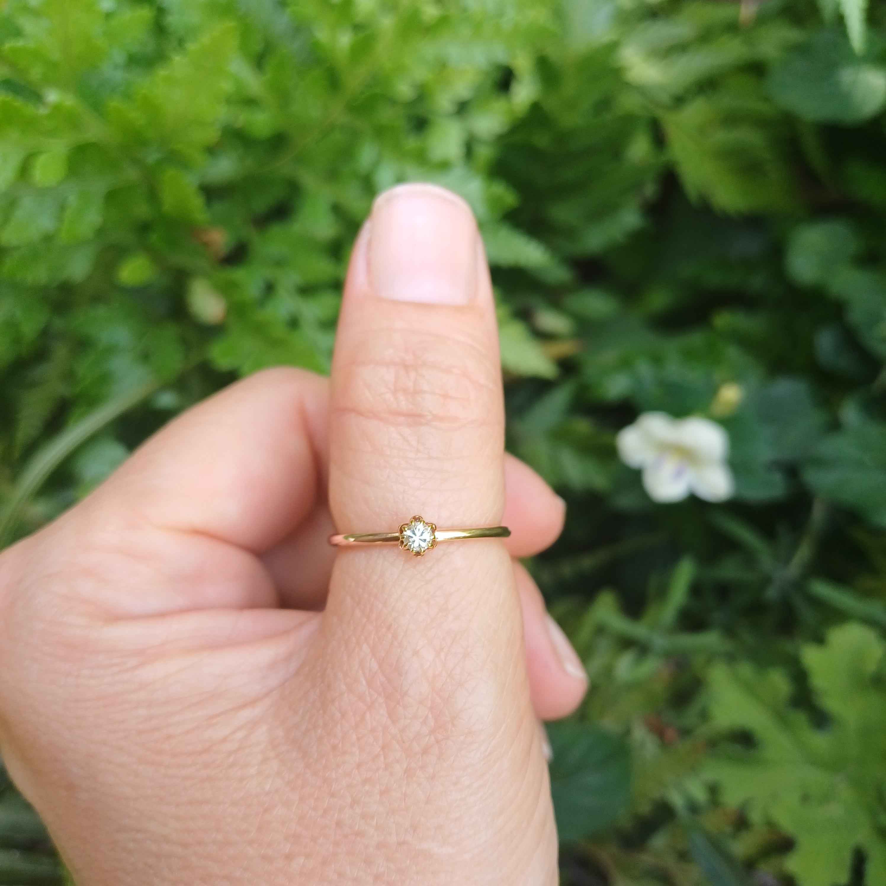 Dainty 1.5mm Wide Protea Ring - Elloise Jewelry