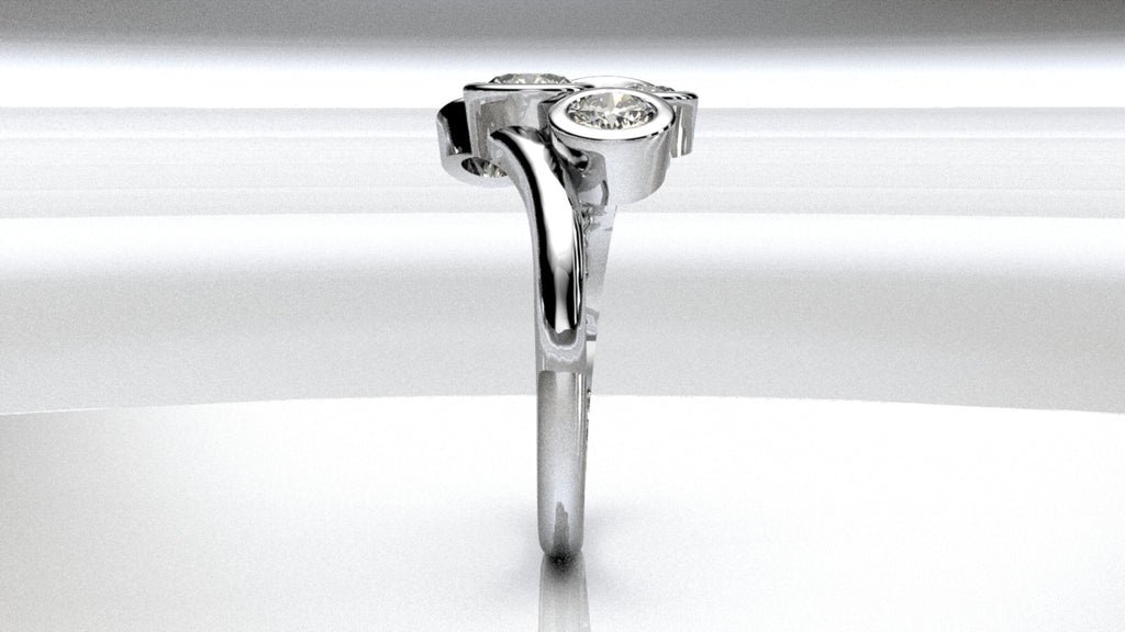 Gold Cluster Ring – Custom Made to Order