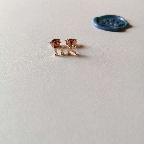 Aleph Tav Gold Studs