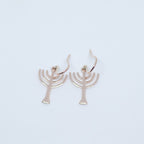 Menorah Earrings - Gold - Elloise Jewelry