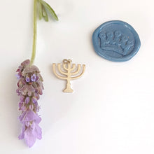 Load image into Gallery viewer, Menorah Pendant Arms Open (small)
