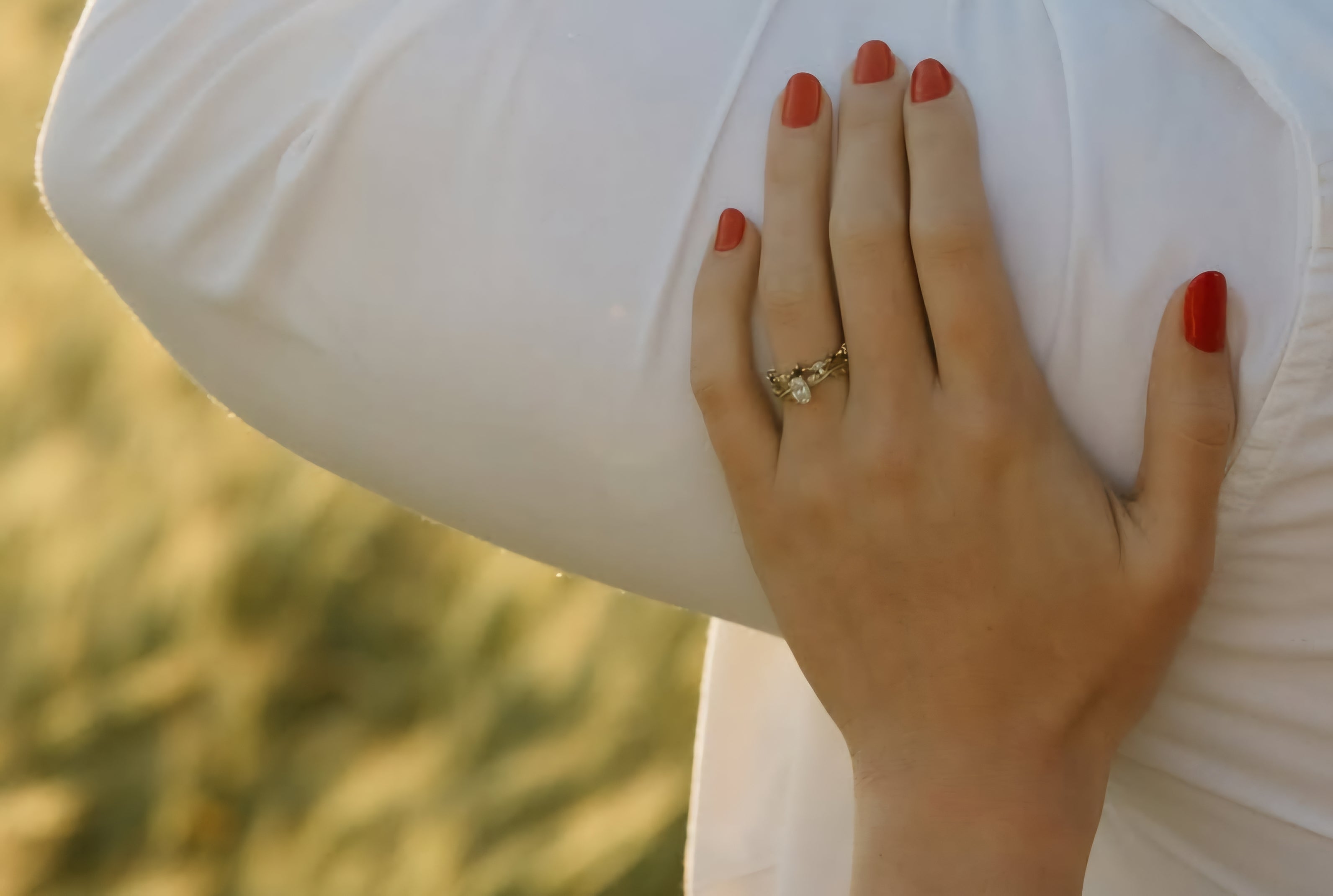 Custom 18ct Gold Wedding and Engagement Ring Set – Diamonds, Sapphires, and Scripture-Inspired Design - Elloise Jewelry