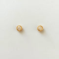 Dainty Gold Studs With 2mm Moissanites - Elloise Jewelry