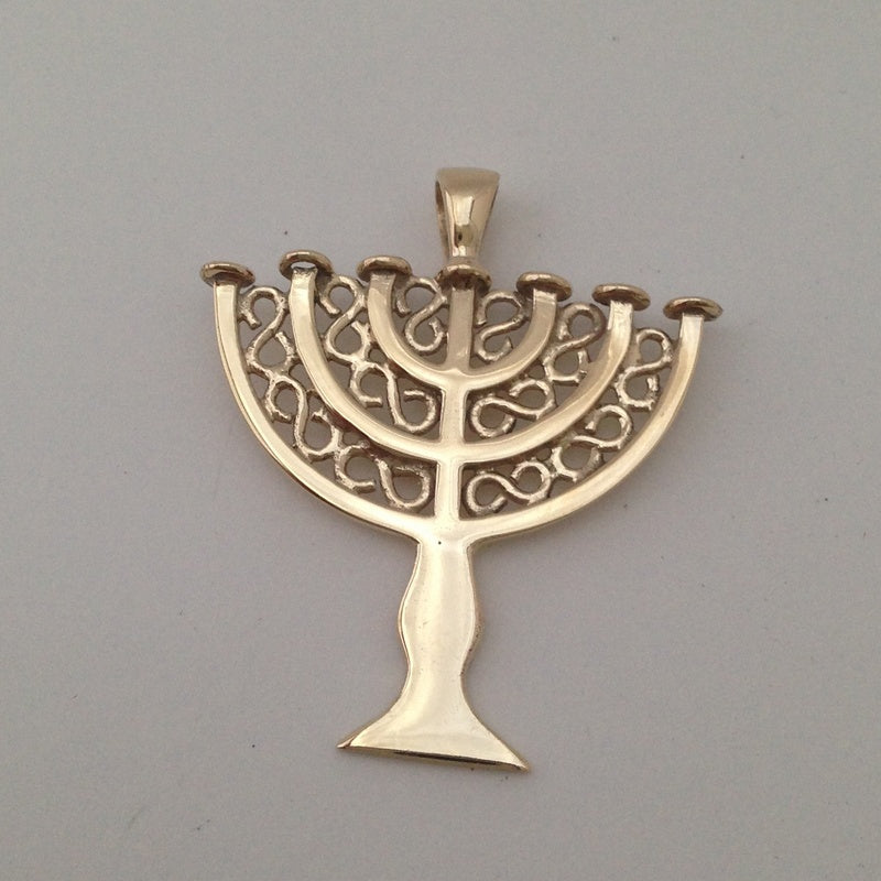 Menorah Pendant Large - Elloise Jewelry