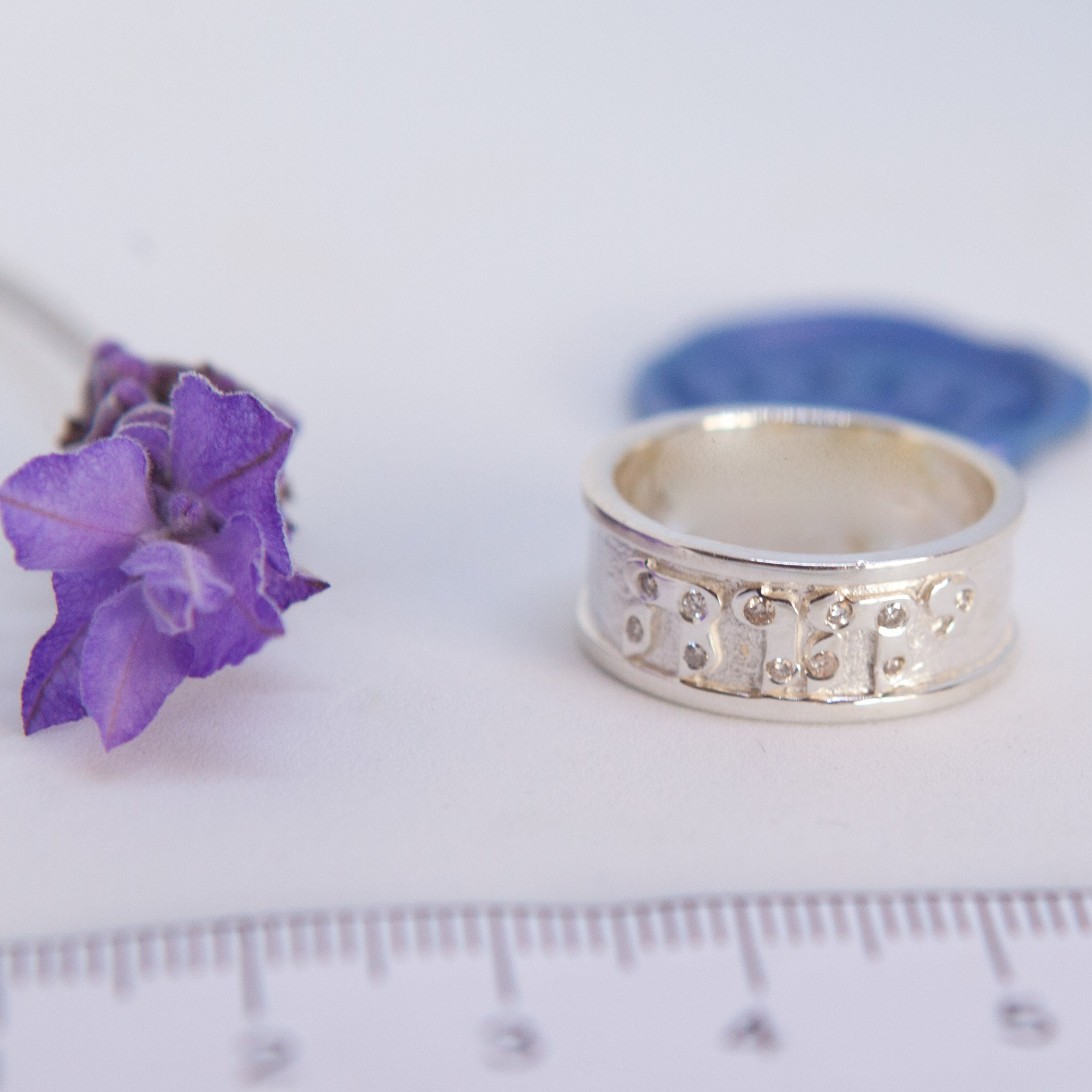 YHVH Ring With Cubics - Elloise Jewelry