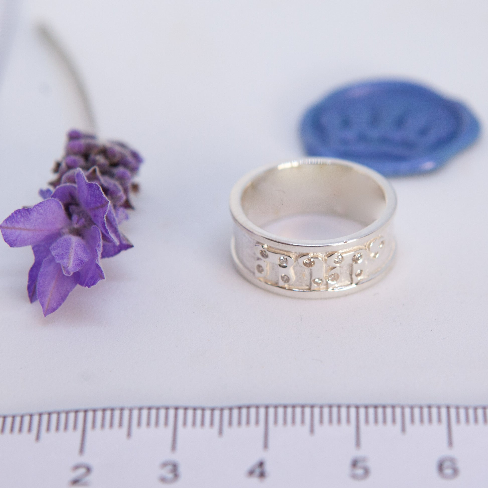 YHVH Ring With Cubics - Elloise Jewelry