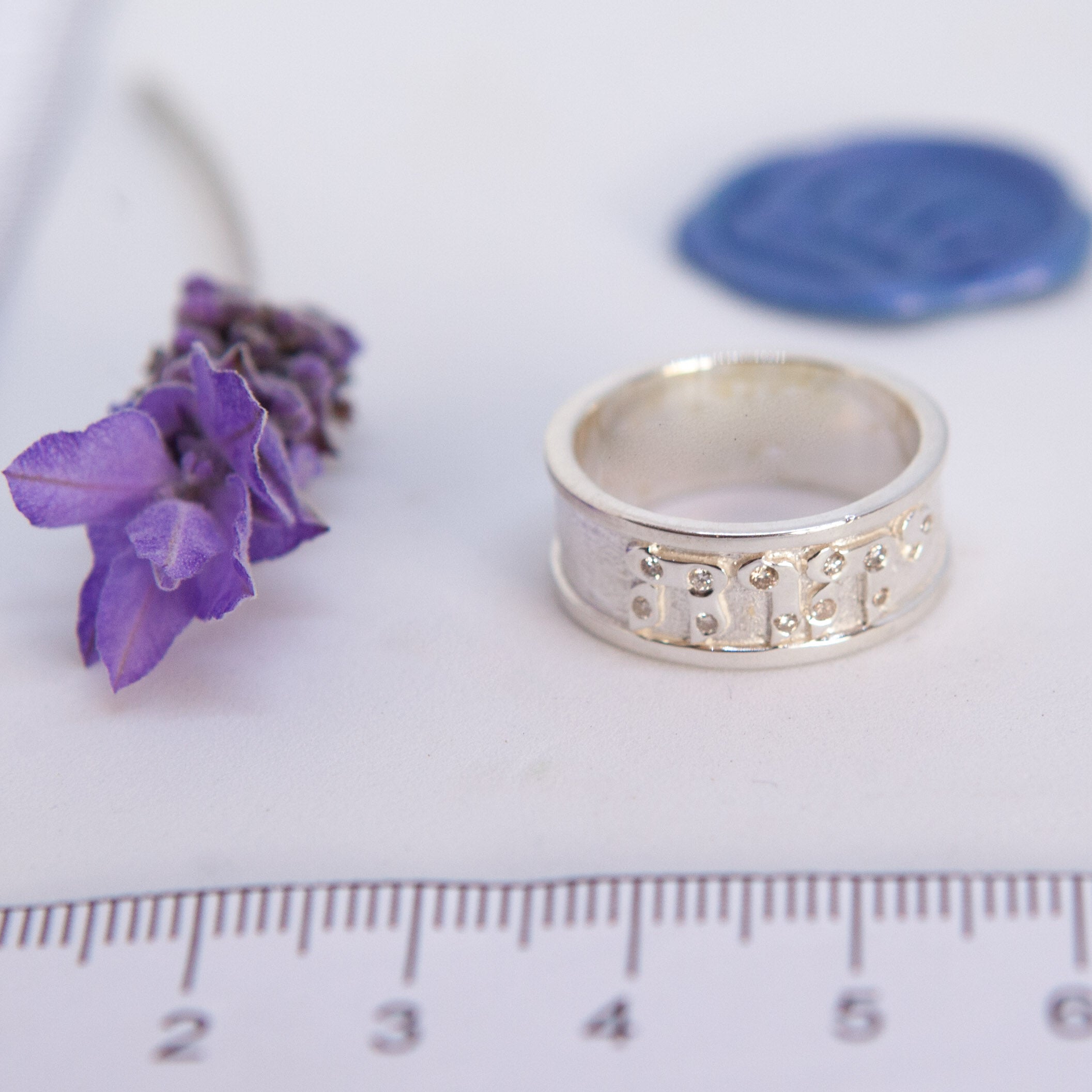 YHVH Ring With Cubics - Elloise Jewelry