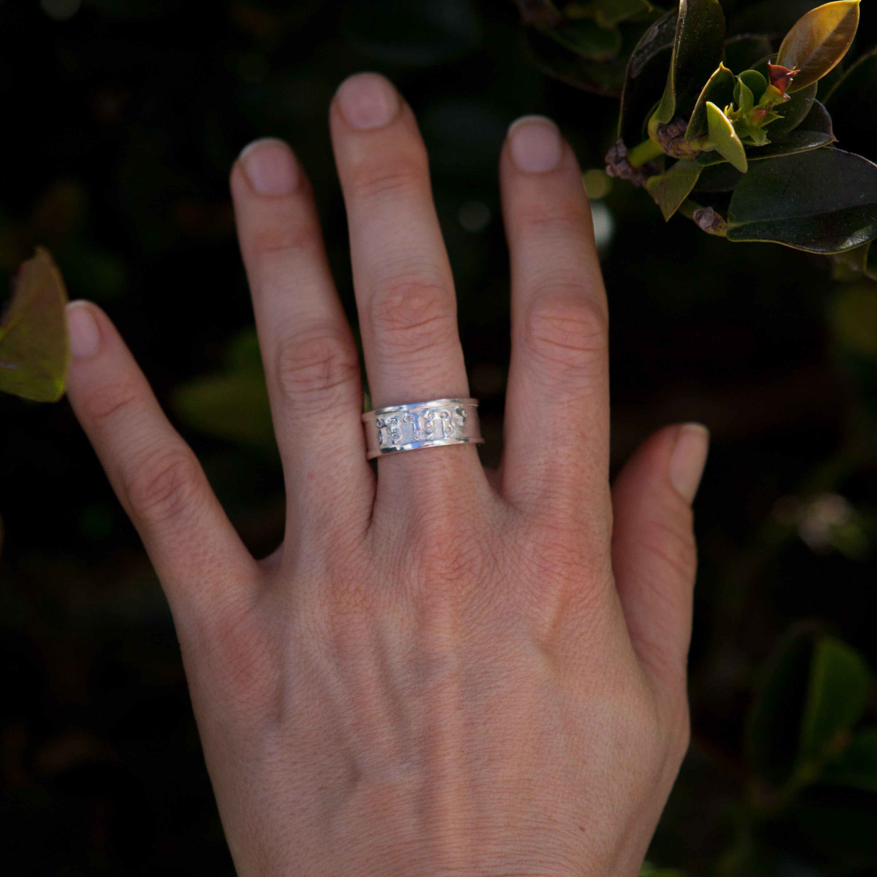 YHVH Ring With Cubics - Elloise Jewelry