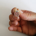 Pomegranate Studs With Cubics - Elloise Jewelry