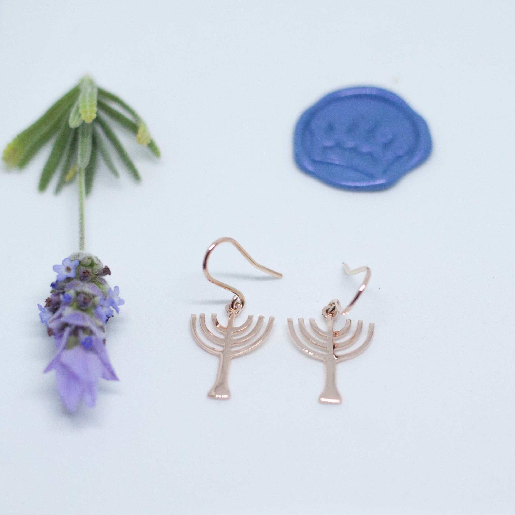 Menorah Earrings - Elloise Jewelry
