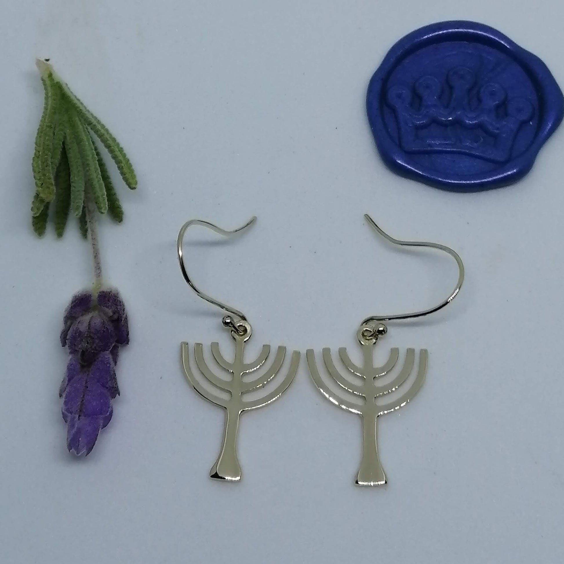 Menorah Earrings - Elloise Jewelry