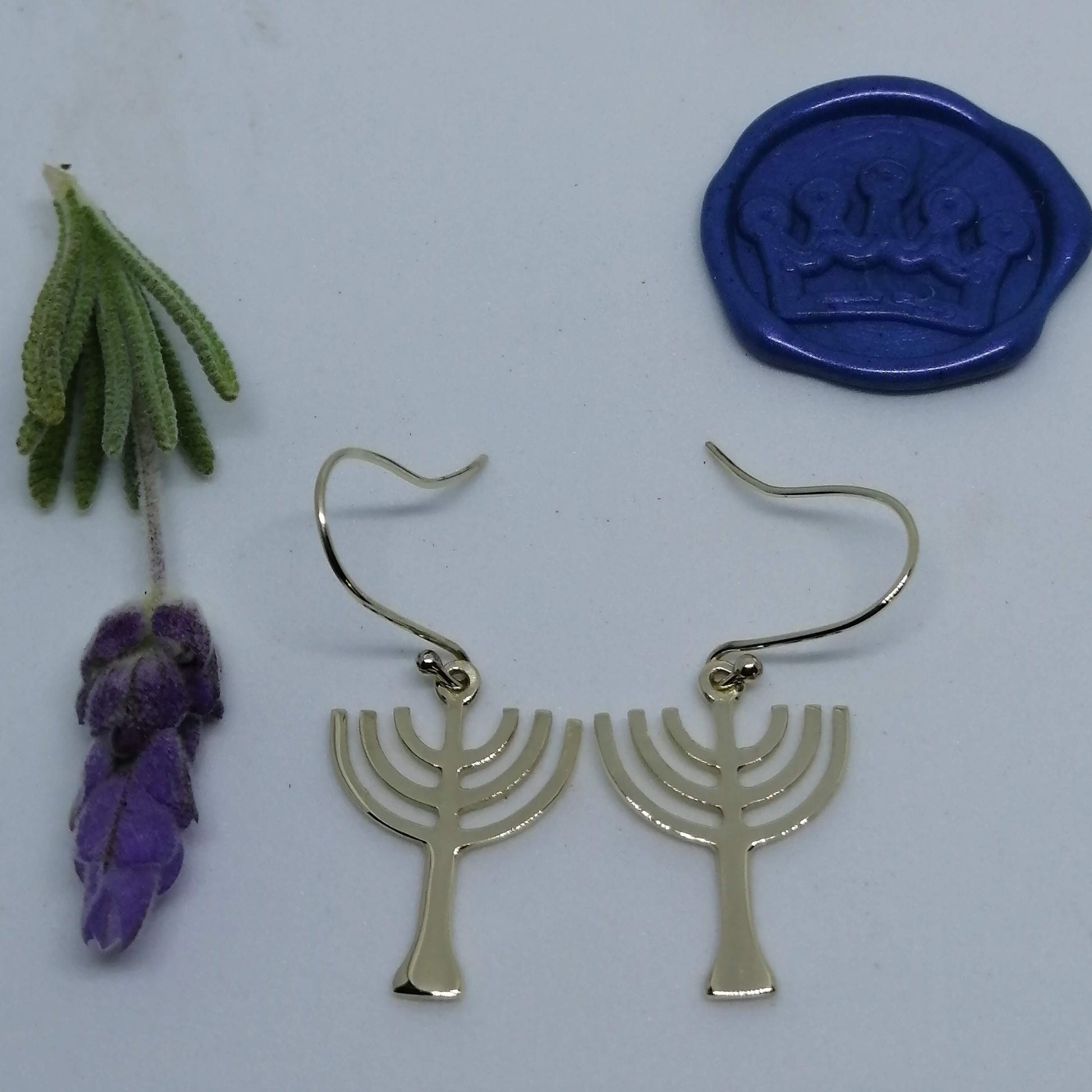Menorah Earrings - Elloise Jewelry