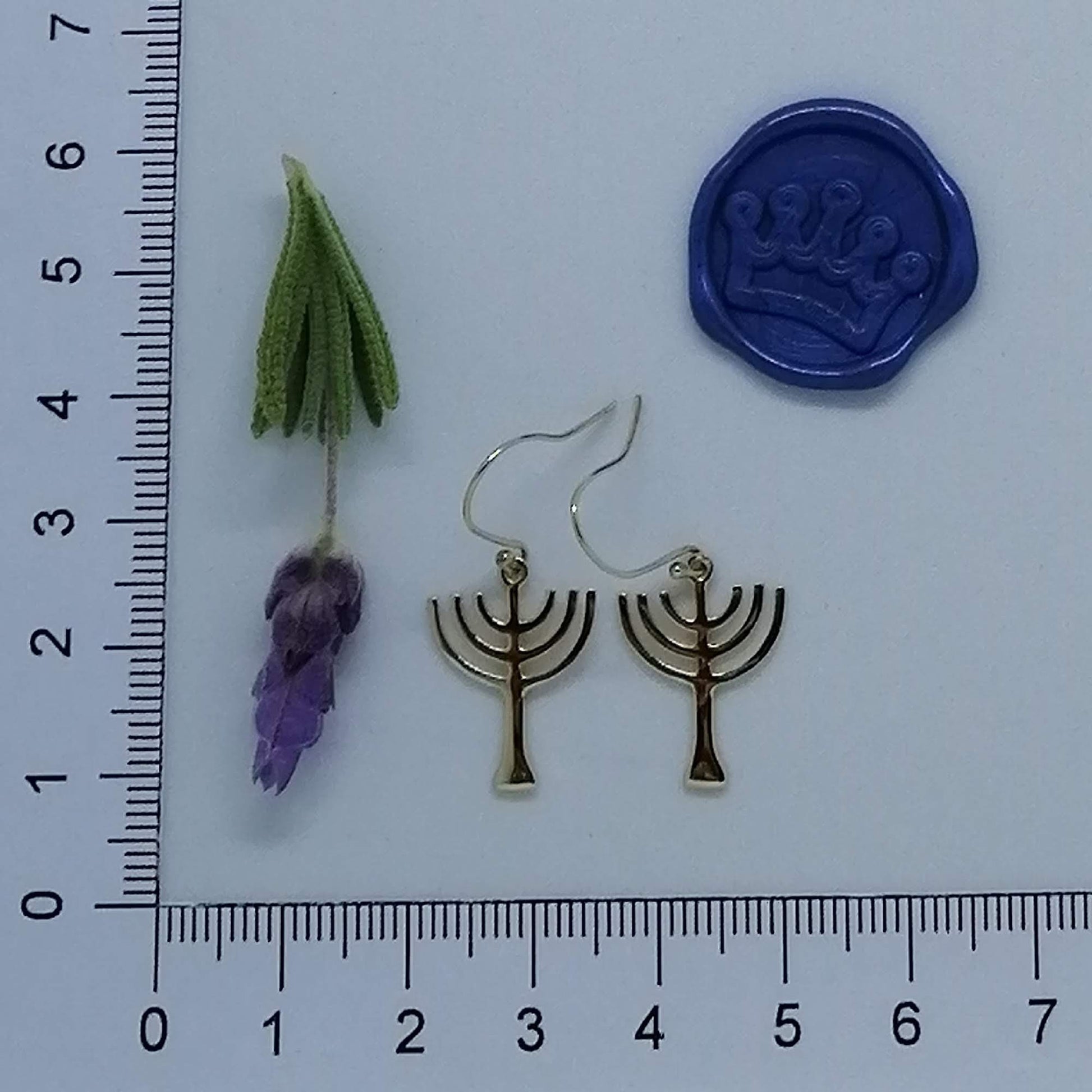 Menorah Earrings - Elloise Jewelry