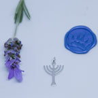 Menorah Pendant Arms Up - Elloise Jewelry