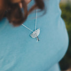 Menorah with Zirconia Pendant - Elloise Jewelry