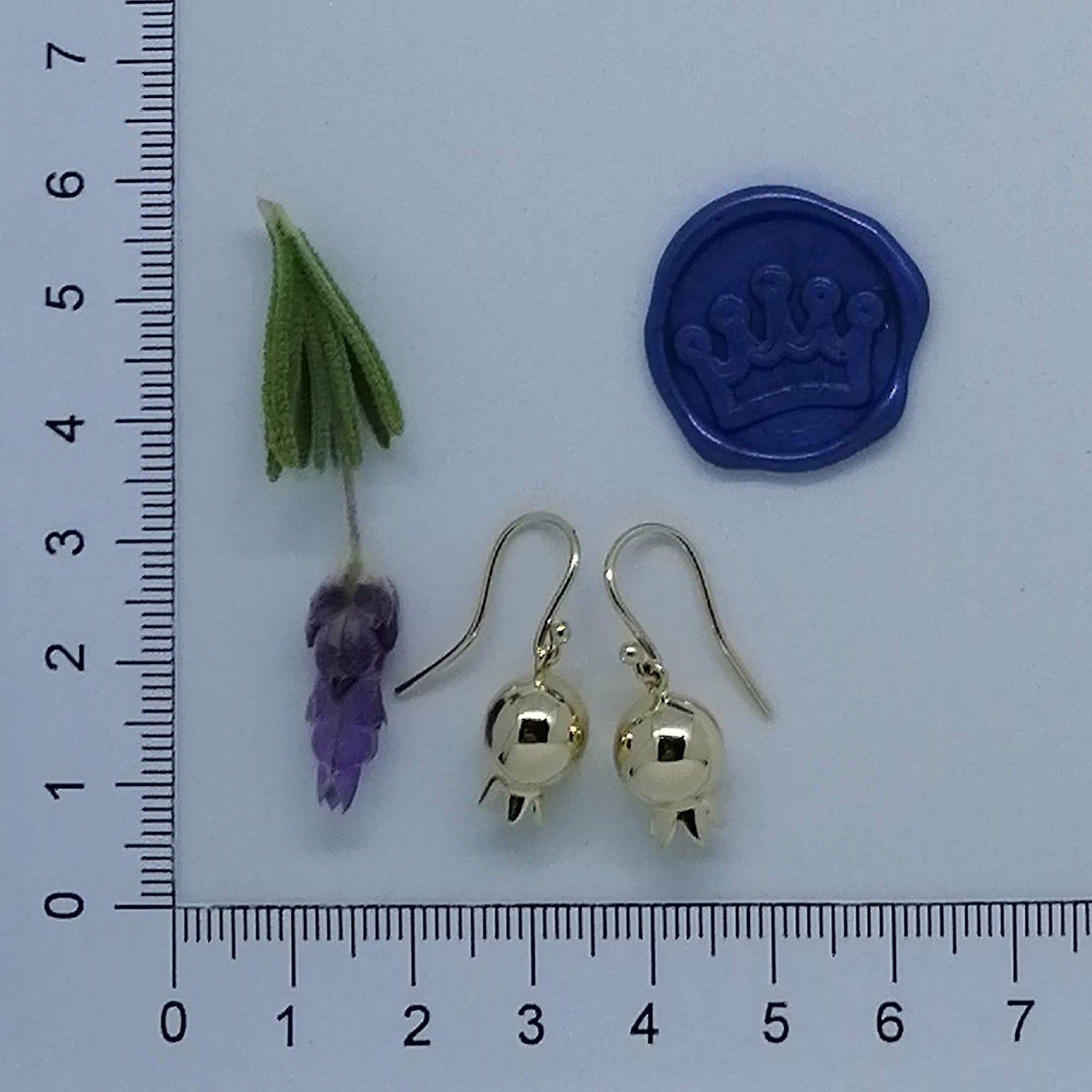 Pomegranate Bell Ball Earrings - Elloise Jewelry