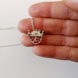 Pomegranate and Crown Pendant