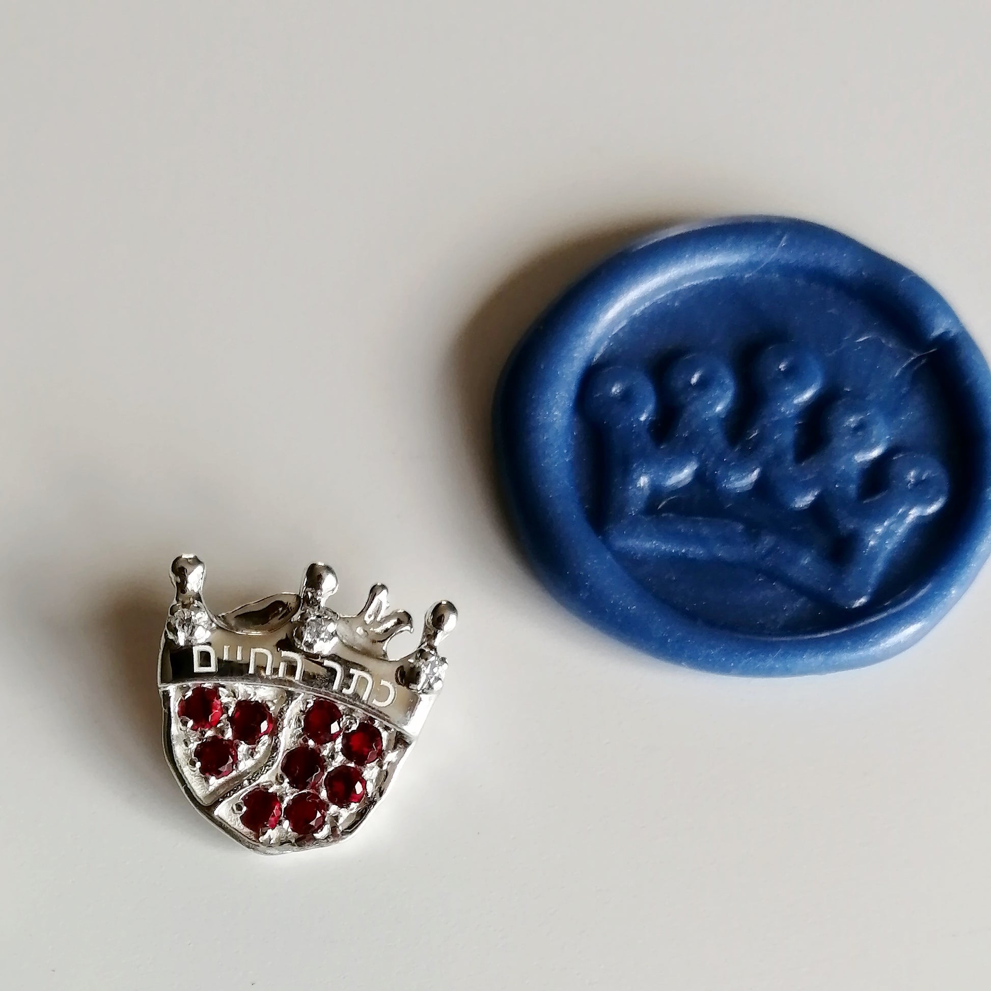 Pomegranate and Crown Pendant - Elloise Jewelry