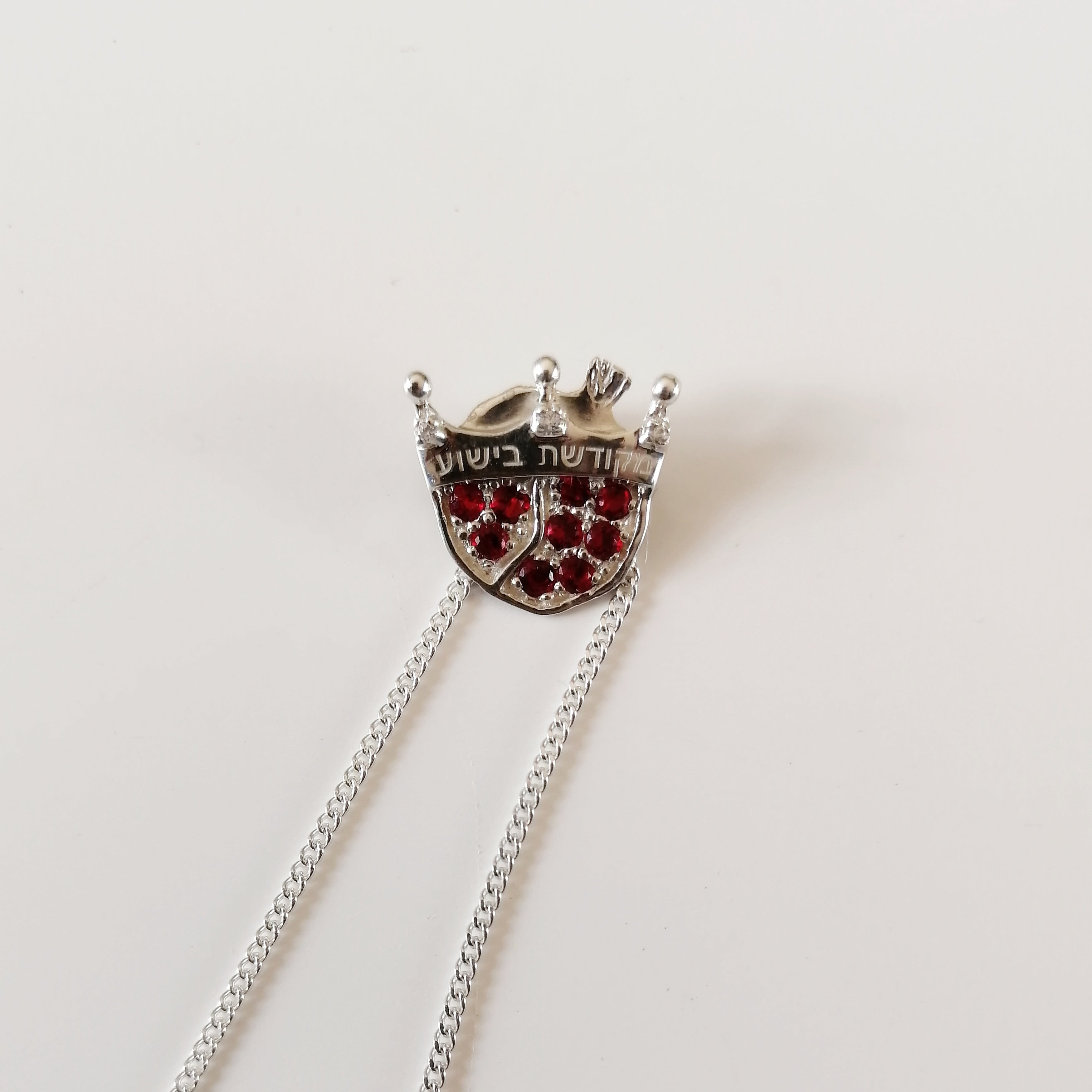 Pomegranate and Crown Pendant - Elloise Jewelry