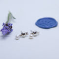 Pomegranate Studs With Pearls - Elloise Jewelry
