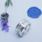 Shema Yisrael Ring 12 mm Band - Elloise Jewelry