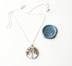 Fruitful Tree in a Pomegranate Pendant - Elloise Jewelry