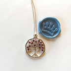 Fruitful Tree in a Pomegranate Pendant - Elloise Jewelry