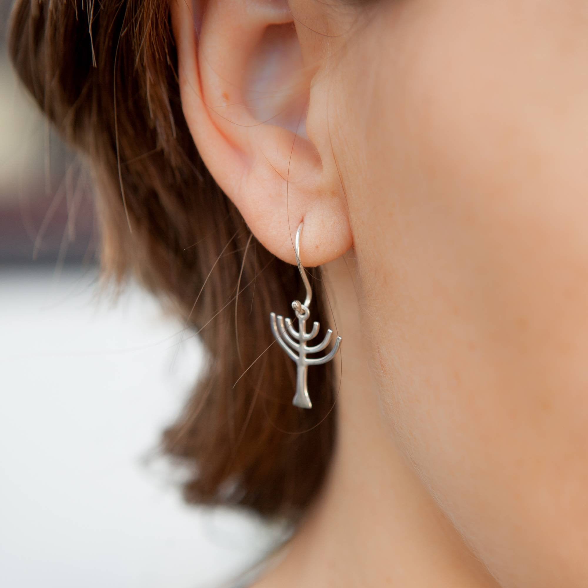 Menorah Earrings - Elloise Jewelry