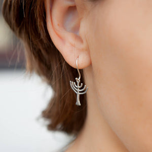 Menorah Earrings